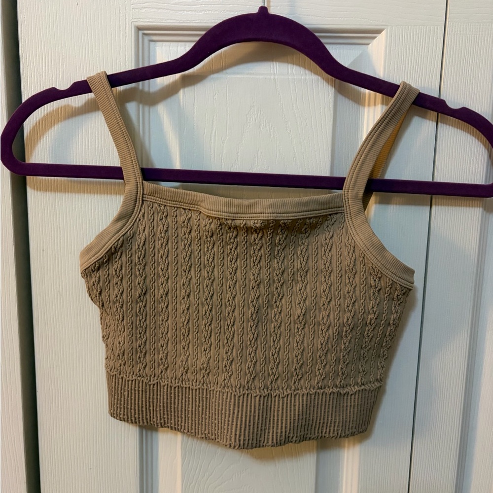 Nikibiki Tan Knit Bralette